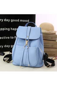 Women PU Baguette Shoulder Bag / Backpack / School Bag Multi color