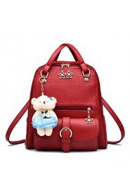 Women PU Baguette Shoulder Bag / Backpack / School Bag Multi color