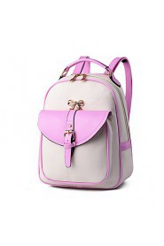 Women PU Baguette Shoulder Bag / Backpack / School Bag Multi color