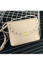 Women PU Sling Bag Shoulder Bag Beige / Red / Black