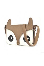 PU Fox Design Crossbody Bag