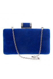 Women Polyester / Metal Minaudiere Clutch / Evening Bag Purple / Blue / Red / Black