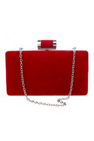 Women Polyester / Metal Minaudiere Clutch / Evening Bag Purple / Blue / Red / Black