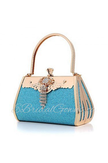 Women's European and American diamond satin evening bag handbag