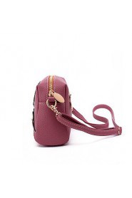 Women PU Saddle Shoulder Bag / Satchel Pink / Purple / Red / Gray / Black