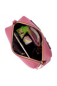 Women PU Saddle Shoulder Bag / Satchel Pink / Purple / Red / Gray / Black