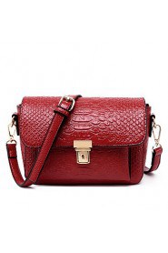 Women PU Shell Shoulder Bag / Satchel Pink / Blue / Red / Black