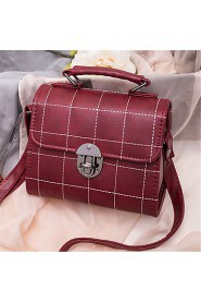 Women PU Baguette Shoulder Bag Pink / Gray / Black / Burgundy