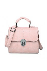 Women PU Baguette Shoulder Bag Pink / Gray / Black / Burgundy