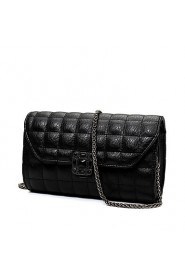 Women PU Flap Shoulder Bag / Satchel Black