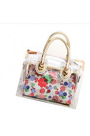 Women Polyester Baguette Tote Multi color