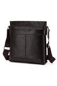 Men PU Messenger Shoulder Bag / Satchel Brown / Black