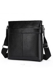 Men PU Messenger Shoulder Bag / Satchel Brown / Black