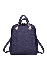 Women PU Baguette Shoulder Bag / Backpack / School Bag Multi color