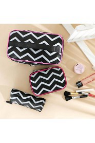 Set of 3 Fashion Portable Cosmetic Retro Pattern Makeup Hand Case Bag Makeup Cosmetic Pouch Bag Travel Bag Toiletry Kit