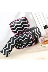 Set of 3 Fashion Portable Cosmetic Retro Pattern Makeup Hand Case Bag Makeup Cosmetic Pouch Bag Travel Bag Toiletry Kit