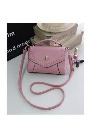 Women PU Sling Bag Shoulder Bag Pink / Purple / Gray / Black