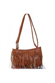 Women Casual PU Shoulder Bag White / Brown / Black