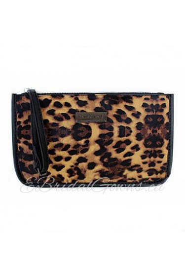 Women PU Fold over Clutch Clutch Animal Print