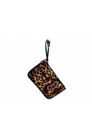 Women PU Fold over Clutch Clutch Animal Print