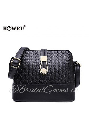 Women's PU Tote Bag/Single Shoulder Bag/Crossbody Bags Black