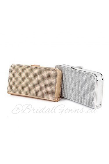 Women PU Flap Clutch / Evening Bag Gold / Silver