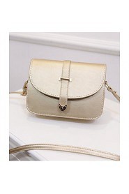 Women PU Sling Bag Shoulder Bag White / Pink / Blue / Gold / Red / Silver / Black