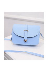 Women PU Sling Bag Shoulder Bag White / Pink / Blue / Gold / Red / Silver / Black