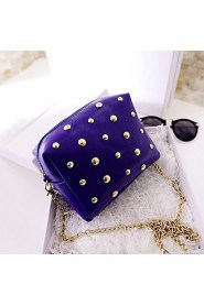 Women's Retro mini rivets shoulder bag