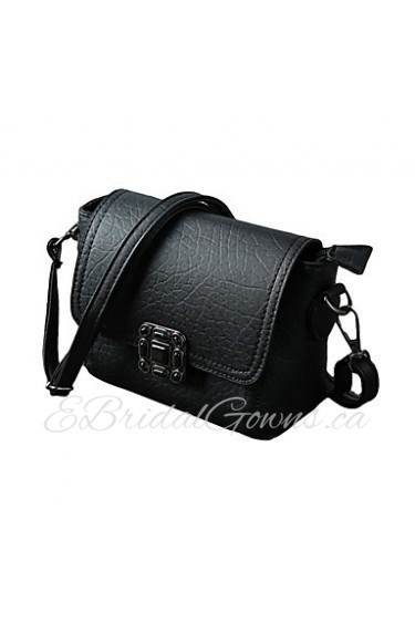 Women Crossbody Bags Soft PU Hasp Flap Solid Casual Small Mini Shoulder Messenger Bag