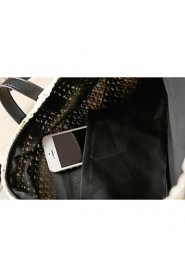 Women Straw Sling Bag Shoulder Bag Black