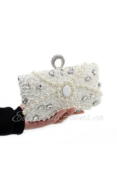 Women's Handmade High grade Pearl Diamonds Sequins Party/Evening Bag