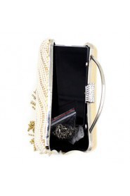 Women's Handmade High grade Pearl Diamonds Tassel Party/Evening Bag