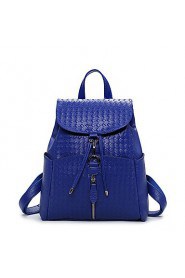 Women PU Bucket Backpack / School Bag / Travel Bag Blue / Gold / Red / Black