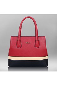 Women PU Barrel Shoulder Bag / Tote Blue / Red / Black / Khaki