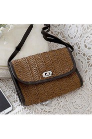 Women Casual Straw Shoulder Bag White / Beige / Blue / Green / Brown / Khaki