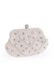 Women's Pearl Inlaid Diamonds Party/Evening Bag