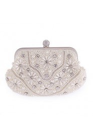 Women's Pearl Inlaid Diamonds Party/Evening Bag