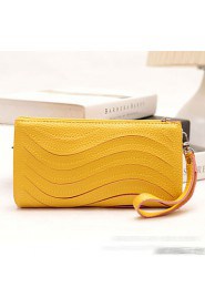 Women's Candy cColor Wave Grain Hand Bag Shoulder Bag