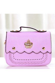 Women Casual / Outdoor PU Shoulder Bag Pink / Purple / Green / Yellow / Fuchsia