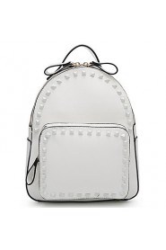 Women PU Bucket Backpack White / Pink / Yellow / Gold / Silver / Black