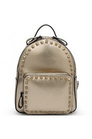 Women PU Bucket Backpack White / Pink / Yellow / Gold / Silver / Black