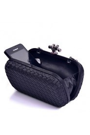 Women's Fashion Knit Lines Evening Bag