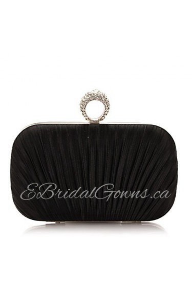 Women's Fashion And Elegant Silks And Satins Fold Diamonds Party/Evening Bag