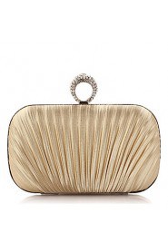 Women's Fashion And Elegant Silks And Satins Fold Diamonds Party/Evening Bag