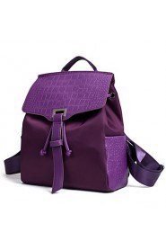 Women Canvas Bucket Backpack / School Bag / Travel Bag Purple / Blue / Black