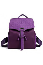 Women Canvas Bucket Backpack / School Bag / Travel Bag Purple / Blue / Black