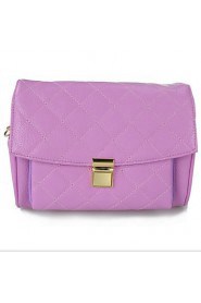 Women Casual PU Shoulder Bag Pink / Purple / Red / Black / Khaki