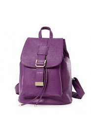 Women PU Bucket Backpack Multi color