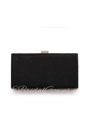 Women's Polyester Fold over Clutch Clutch/Evening Bag Gold/Silver/Black